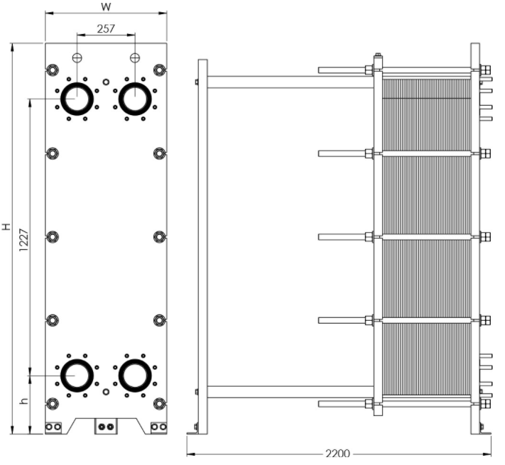 GP40 - Trocador de Calor Tipo Placa Gaxetado